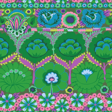 Kaffe Fassett Collective August 2021 Embroidered Flower BW GP 185 GREEN