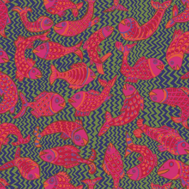 Kaffe Fassett Collective August 2021 Koi Polloi Green PW BM 079