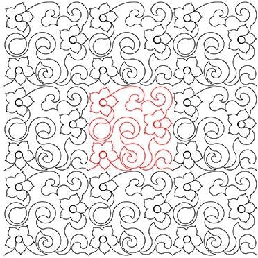 Flower Swirls 4 by Designs by Deb