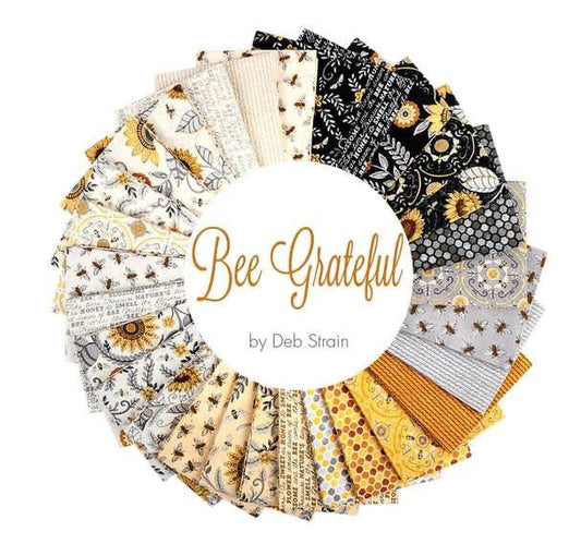 Moda Bee Grateful Panel by Deb Strain - Black - M 19960 14