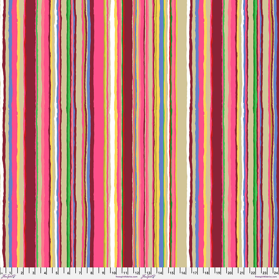 Kaffe Fassett Collective February 2026 Echo Stripe Magenta -  PWGP209.MAGENTA