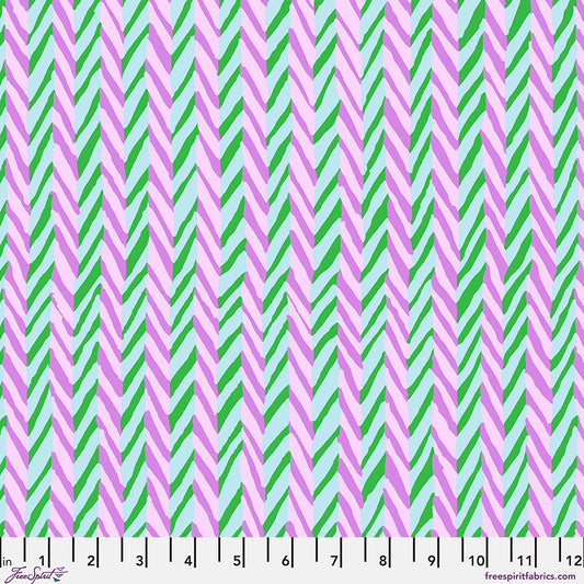 Kaffe Fassett Collective February 2026 Herringbone Stripe Blue -  PWBM019.BLUE