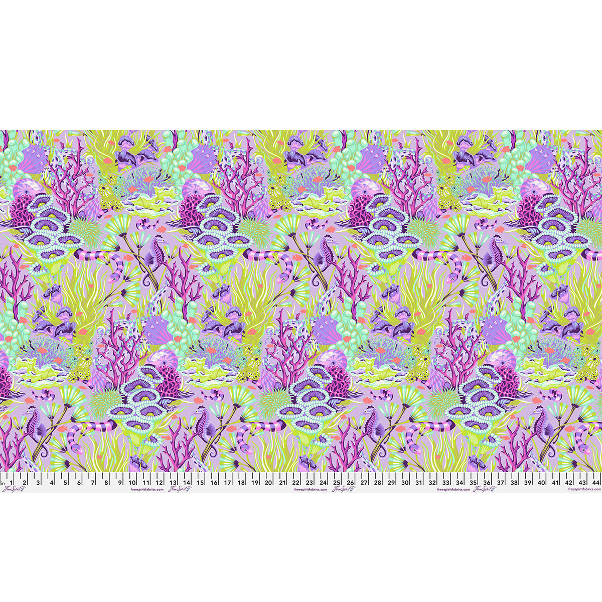 Tula Pink  Floral Reef Collection - Reef What You Sew Ultraviolet