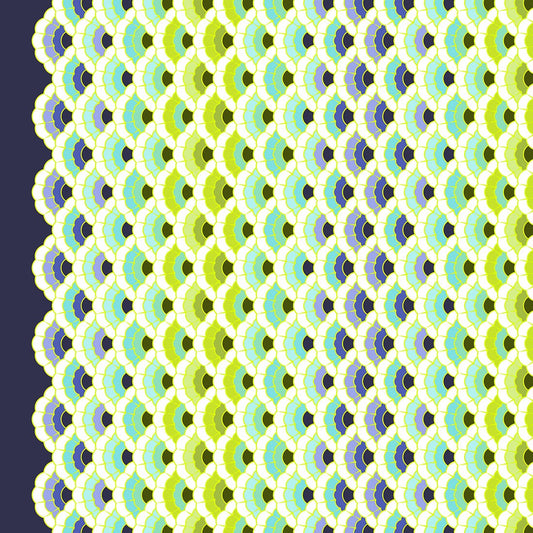 ** PRE ORDER - Tula Pink  Floral Reef Collection Aquatic Lace Marine - PWTP269.MARINE