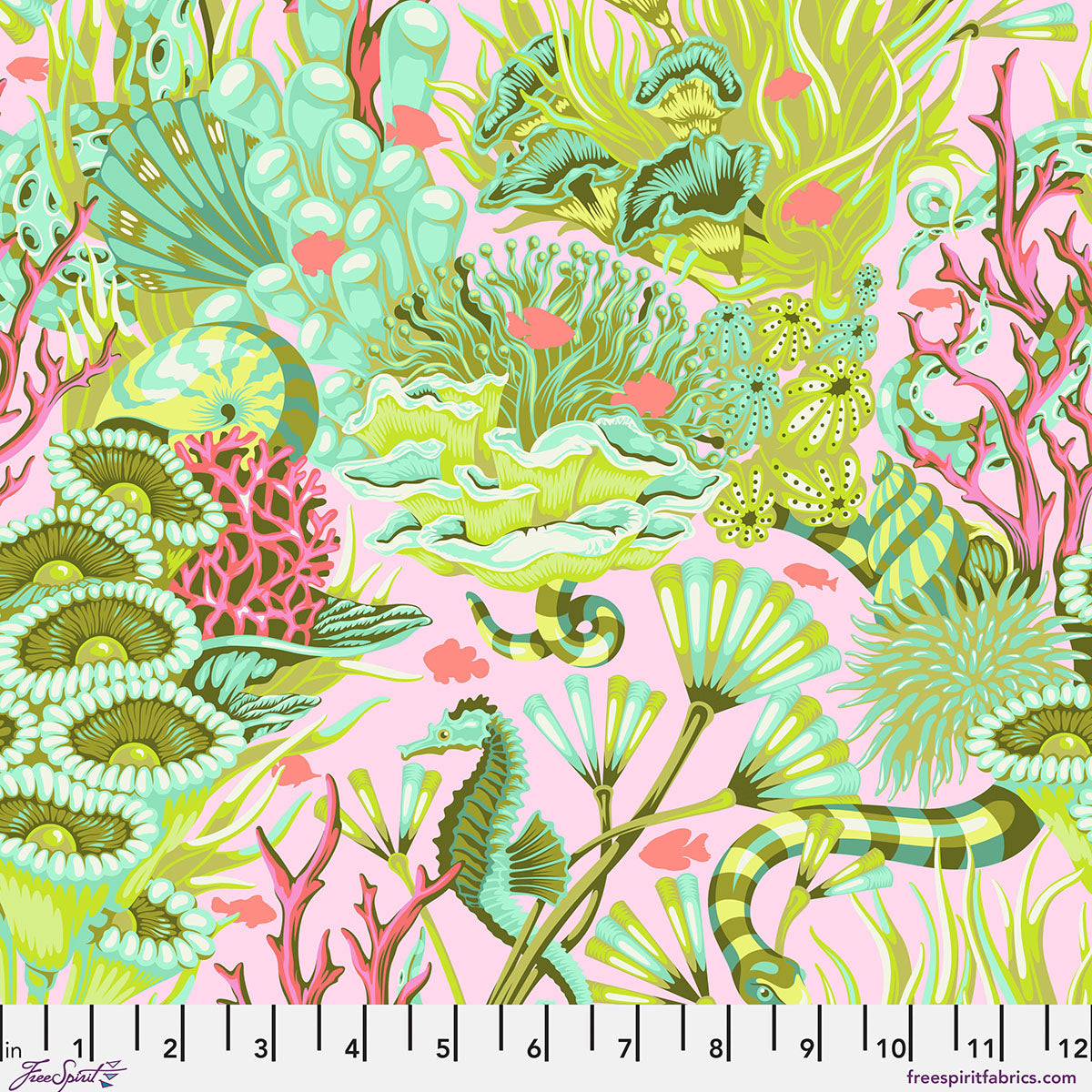 Tula Pink  Floral Reef Collection - Reef What You Sew Coralline - PWTP264.CORALLINE