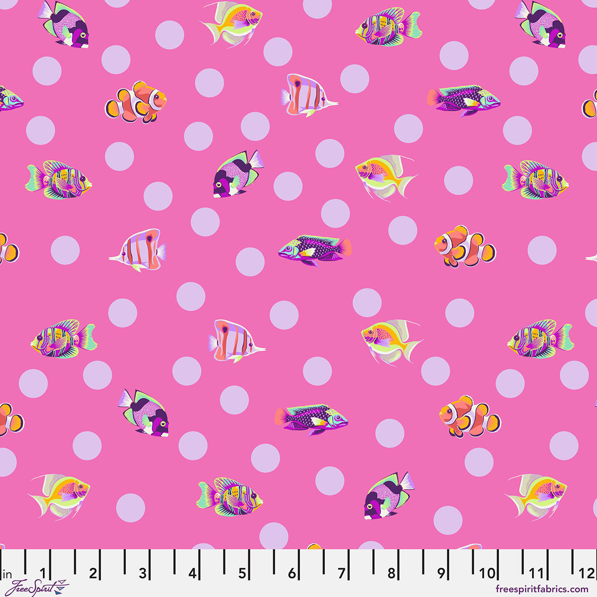 Tula Pink  Floral Reef Collection School Crossing Delphine - PWTP268.DELPHINE