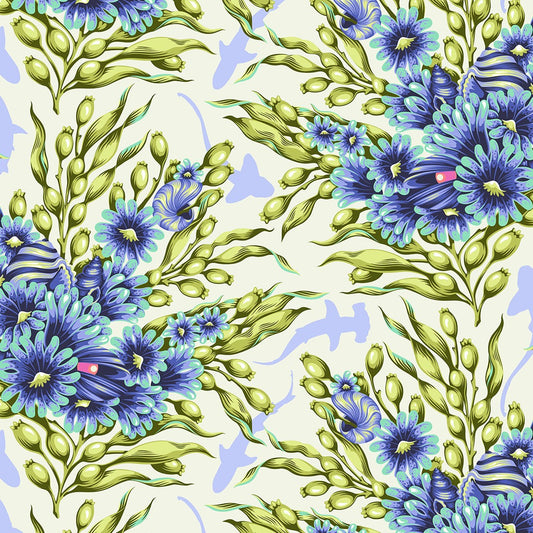 ** PRE ORDER - Tula Pink  Floral Reef Collection Shadow Sharks Marine - PWTP267.MARINE