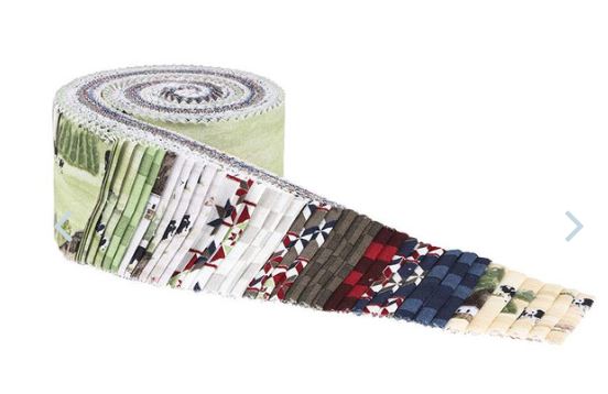 Barn Quilts 2.5-Inch Jelly Roll 40 pieces by Tara Reed for Riley Blake Designs