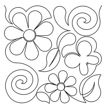 Butterfly Flower Swirls by designs by Deb