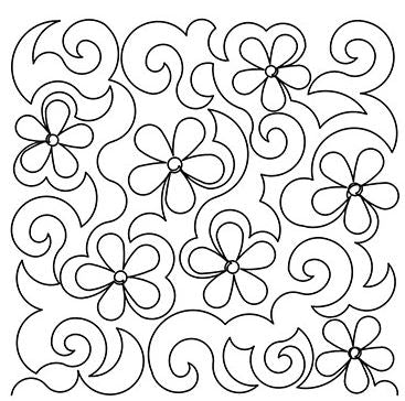 Flower swirls 1 by designs by Deb