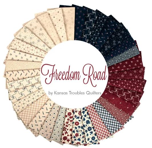 Freedom Road Fat Quarter Bundle by Kansas Troubles Quilters for Moda Fabrics