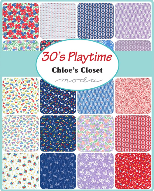 30's Playtime Jelly Roll by Chloe's Closet for Moda Fabrics