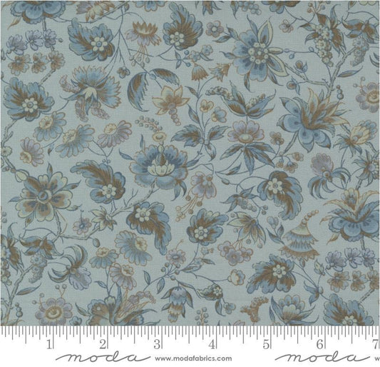 Regency Somerset Blues Hedge Floral Parma Gray - M 42361 15