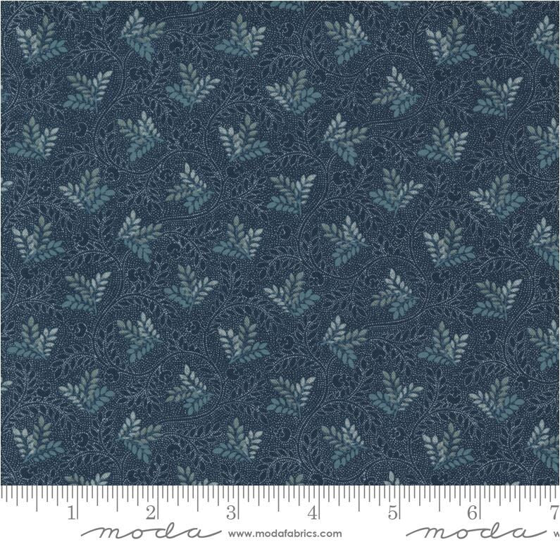 Regency Somerset Blues Fern in Laurel Midnight Blue M 42363 16