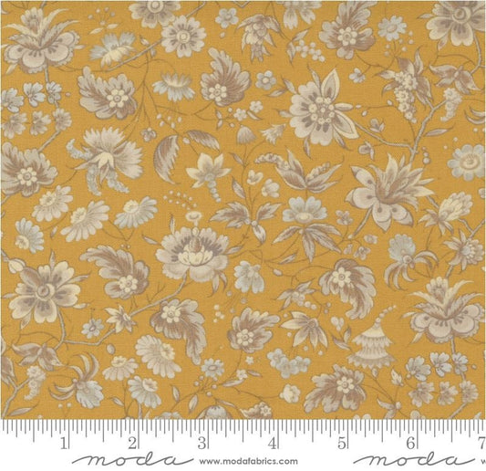 Regency Somerset Blues Hedge Floral India Yellow  M 42361 19