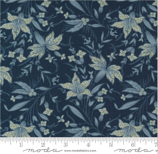 Regency Somerset Blues Packed Lilies Navy - M 42362 18