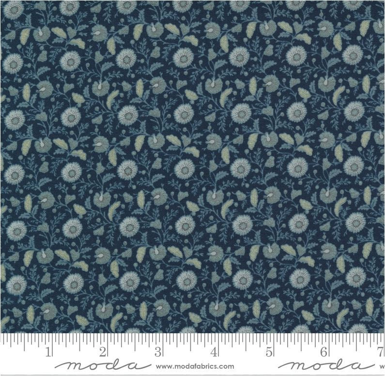 Regency Somerset Blues Viney Wildflower Midnight Blue M 42364 16