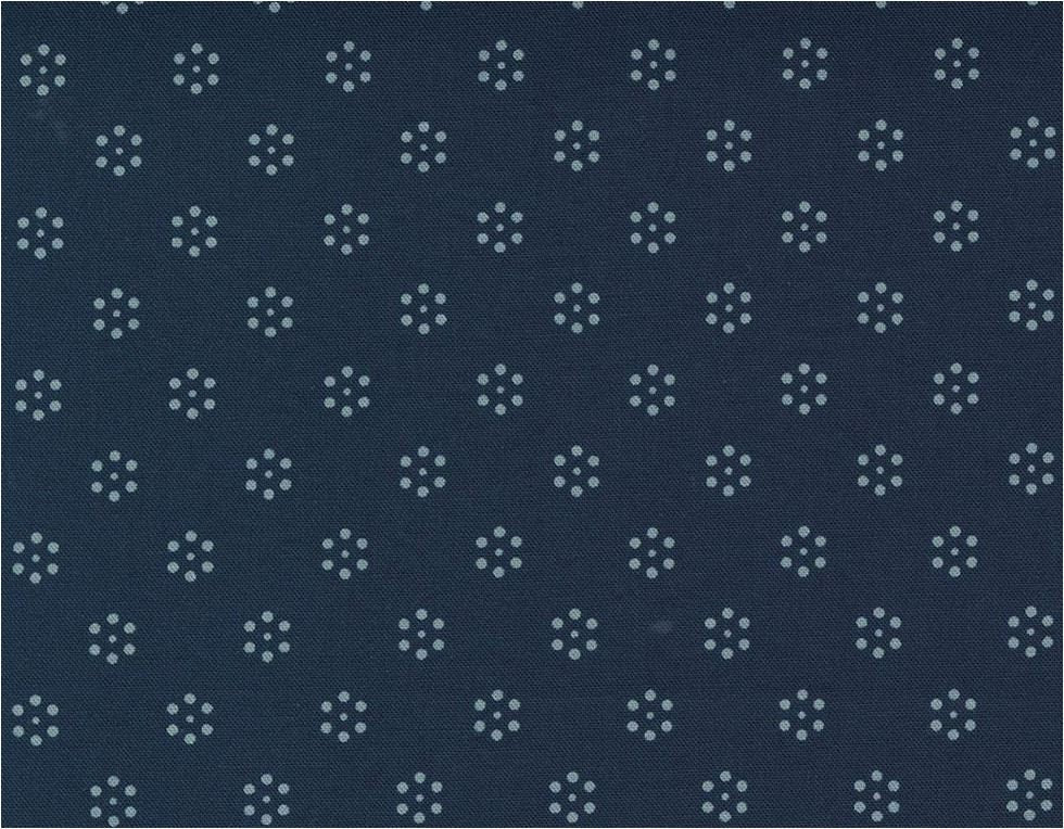 Regency Somerset Blues Dot Foulard Midnight Blue 42365 19