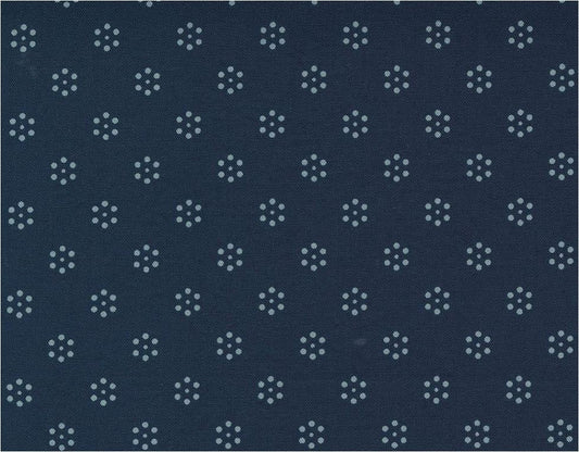 Regency Somerset Blues Dot Foulard Midnight Blue 42365 19