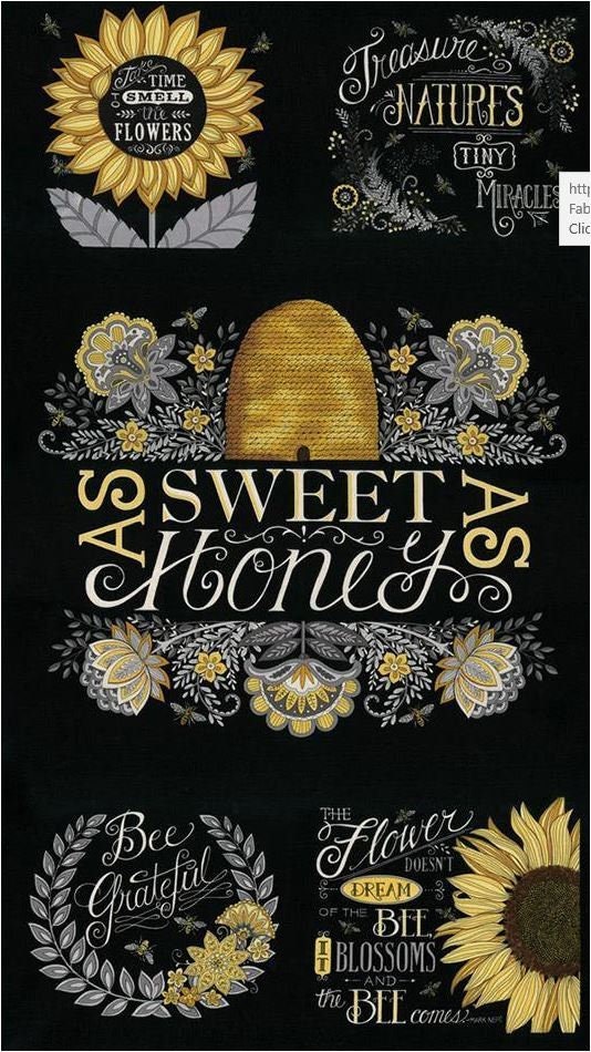 Moda Bee Grateful Panel  by Deb Strain - Black - M 19960 14