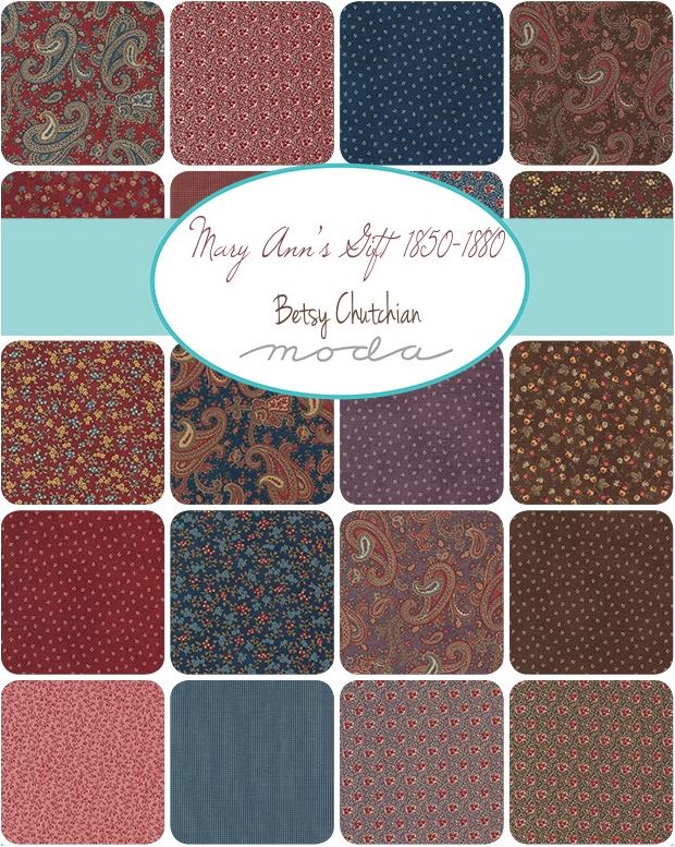 Mary Ann's Gift Fat Quarter Bundle by Betsy Chutchian for Moda Fabrics