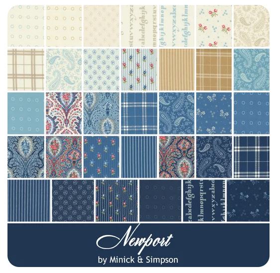 Newport Fat Eighth Bundle Minick & Simpson for Moda Fabrics